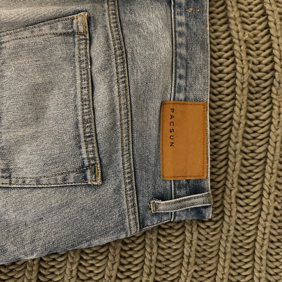 Men’s PACSUN 32w x 32l Skinny/Stacked Jeans in blue/indigo - Picture 3 of 8
